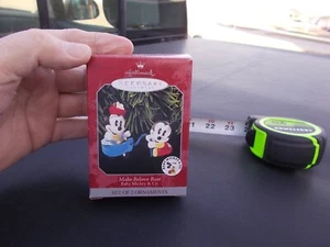 1998  Hallmark Keepsake Ornament  Make Believe Boat  Baby Mickey & CO - Picture 1 of 4