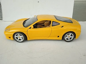 BURAGO, MODELLINO FERRARI 360 MODENA 1999 SCALA 1:18 - COLORE GIALLO - Foto 1 di 5