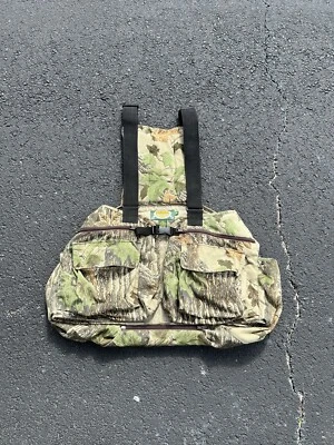 Cabelas Camo Camouflage Utility Game Pouch Hunting Vest Men’s XL Back Padded - Image 1 of 4
