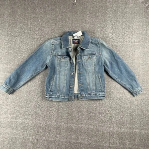 Childrens Place Denim Jacket Girls Boys M Blue Everyday Minimal School Casual - Picture 1 of 9