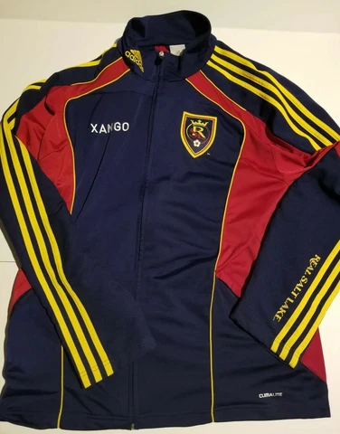 Real Salt Lake MLS Full Zip Authentic Long Sleeve Soccer Track Jacket M XANGO Cover