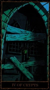 IV of Crypts, Carta del Tarot Universal Monsters - Imagen 1 de 2