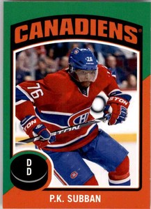 2014-15 O-Pee-Chee Stickers P.K. Subban #ST9