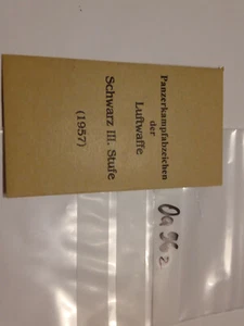 Tüte Modell 1957 Panzerkampfabzeichen LW schwarz 3.Stufe (oa96) - Bild 1 von 1