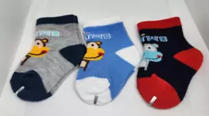 3 Pair Infant 0-6 Months Cartoon Socks - Picture 1 of 2