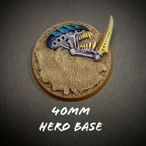 Warhammer 40K 40mm, 60mm, Scenic hero bases, space marine Bases unpainted. - Picture 1 of 19