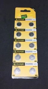 10 PK AG8 LR57 GP391 SR1120 CX191 ALKALINE BUTTON CELL BATTERY Hg0% WATCH TOYS - Picture 1 of 1