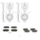 Bosch brake discs + front + rear coverings suitable for Mazda CX-7 ERb 2006-2012