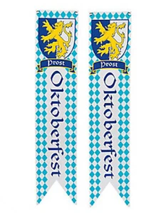 2 Oktoberfest Wall Pennants Flag Banner Party Beer Bar Decor Float Supply - Picture 1 of 1