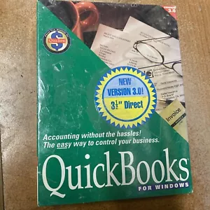 Vintage QuickBooks for Windows Version 3.0 3.5” Disks PC Software Windows 3.1 - Picture 1 of 4