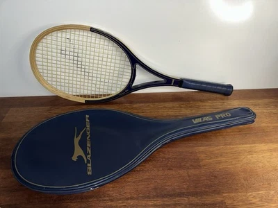 Slazenger Vilas Pro Graphite Fibre Tennis Racket L 4 3/8 111mm - image 1 of 4