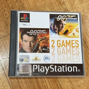 007 Tomorrow Never Dies + The World Is Not Enough PS1 Sony PlayStation 2 Games - Picture 1 of 11