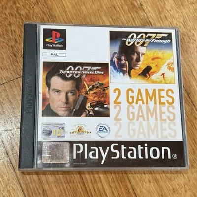 007 Tomorrow Never Dies + The World Is Not Enough PS1 Sony PlayStation 2 Games - Image 1 of 4