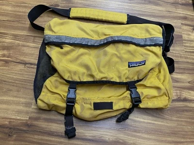 Vintage Patagonia Cross Body Messenger Bag Reflective Yellow See Description A4 - Image 1 of 4