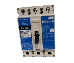 Cutler-Hammer HFD3030 65kAIC 3-polig 30 Ampere Industrie-Leistungsschalter - Bild 1 von 1