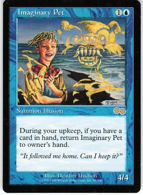 Imaginary Pet R MTG Urza's Saga 81 VLP - Image 1 of 2
