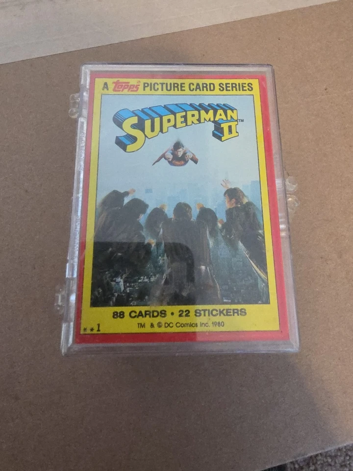 Juego de 88 tarjetas coleccionables Superman II La película 1980 Topps sin pegatinas Foto 1 de 4