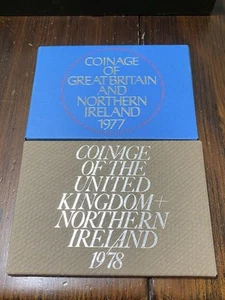Coinage of Great Britain & Northern Ireland Proof Sets 1977 Queens Jubilee, 1978 - Picture 1 of 9