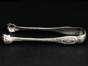 "Antiguas pinzas francesas con pie de garra de 5 1/4"" 950 (cabeza de mercurio) plata de ley 53 g" - Imagen 1 de 10