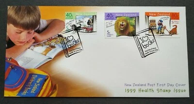 1999 New Zealand Health Stamp Issue - Children's Books 3v Stamps on FDC - Image 1 of 2
