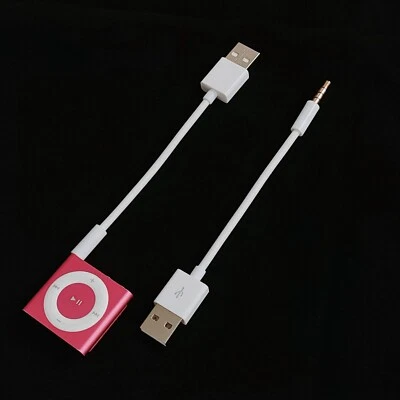2PACK USB Charger Data Sync Cable lead for 3rd 4th 5th 6th 7th Gen iPod shuffle - Image 1 of 4