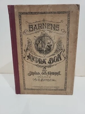 (Barnens Andra Bok) (1890) Antique Swedish Childrens' Book Illustrated - Image 1 of 4
