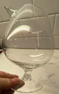 Jarra grande de vidrio transparente MCM de colección para brandy con boquilla para verter licor vajilla usada en excelente estado - Imagen 1 de 17