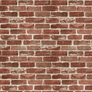 Hopeak Red Brick Wallpaper Self-Adhesive Peel and Stick Wallpaper Waterproof - Picture 1 of 3