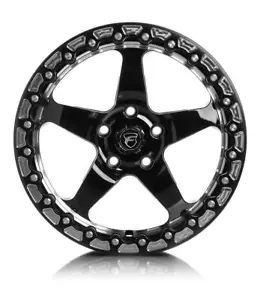 Forgestar F00170071P00 for D5 Beadlock 17x10/5x115 BP/ET00/5.5in BS Gloss Black - Picture 1 of 3