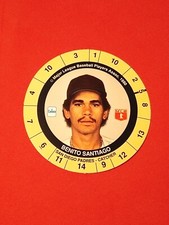 1990 Cadaco Baseball Disc No# Benito Santiago San Diego Padres 