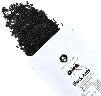 Thailand Unique Salted Black Ants dehydrated Inscects Edible Bugs 5g Healthy