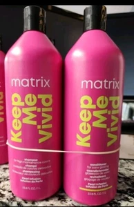 Matrix Total Results KEEP ME VIVID Shampoo and Conditioner liters DISCONTINUED - Picture 1 of 5