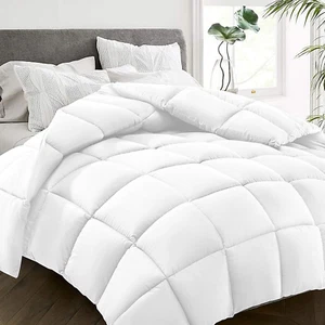 All-Season King Size Bed Comforter - Cooling Goose down Alternative Quilted Duve - Picture 1 of 7