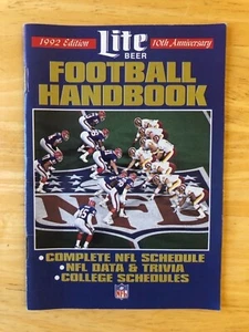 Miller Lite 1992 Football Handbook, NFL and College, LOOK * - Picture 1 of 2