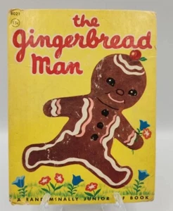 GINGERBREAD MAN WALLACE WADSWORTH RAND MCNALLY JR ELF 8021 1954 PEGGY BURROWS. - Picture 1 of 6