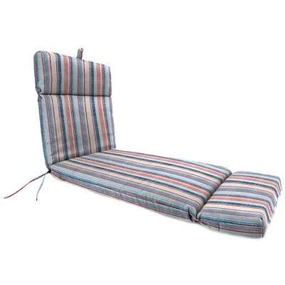 72" x 22" Outdoor Chaise Lounge Cushion with Ties - Image 1 of 3