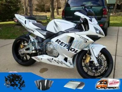 Injection Silver White Complete ABS Fairing Kit Fit for Honda 2003 2004 CBR600RR - Image 1 of 4