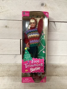 Barbie Christmas Tree Trimming Doll - Holiday Special Edition 1998 Fast Shipping - Picture 1 of 3