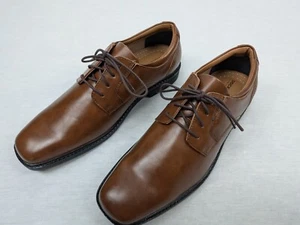 Dockers Oxford Lace Up Dress Shoe Mens Size 12M Brown Synthetic Leather NEW - Picture 1 of 10