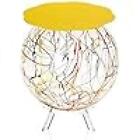 IPLEX - Boollino Kleiner Tisch IN Plexiglas Struktur Kugelform Gelb
