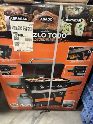 Plancha Blackstone 2 quemadores 28" con freidora de aire eléctrica y campana extractora - negra Foto 1 de 4