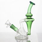 NEW 6.7" Glass Bong Recycler Tornado Pyrex Smoking Pipe Bubbler Hookah W/Bowl
