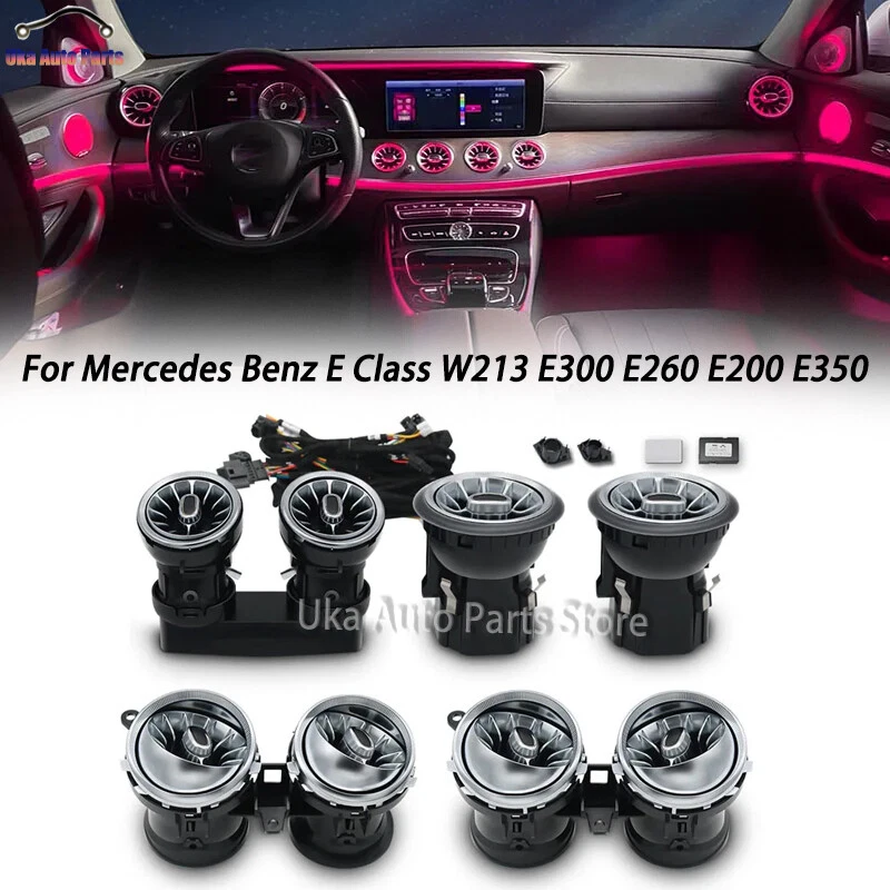 8PCS Ambient Light Air Condition Vent For Mercedes Benz E Class W213 E300 E260 - Image 1 of 4