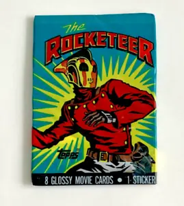 Vintage TOPPS 1991 The Rocketeer Card Pack-Includes 8 Movie Cards-Factory Sealed - Picture 1 of 2