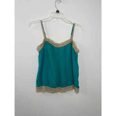 Aerie Camisole Cami Size Medium Teal/Beige Lace - Image 1 of 4