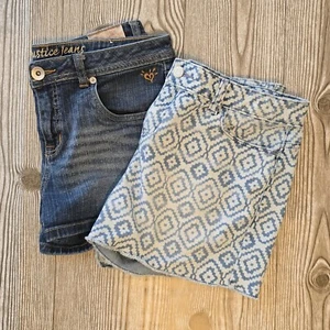 Girls Denim Shorts Size 14/16 - Picture 1 of 12