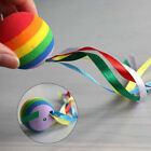 design Rainbow Colored Antenna Unique Antenna Ball Toppers Car Balls Ribbon