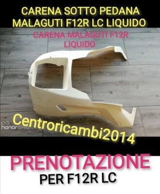 MALAGUTI F12R ORIGINALE CARENA SOTTO PEDANA MALAGUTI F12 R 2007-2011 BIANCO PUNTONE F12R LIQUIDO NUOVA