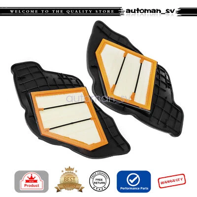 New Left Right Engine Air Filter Pair For BMW 550i 650i 750i 750Li X5 X6 4.4L - Изображение 1 из 4