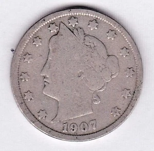 1907 Liberty Nickel in GOOD  condition ~ PLEASE SEE THE SCAN    stk v803 - Picture 1 of 5